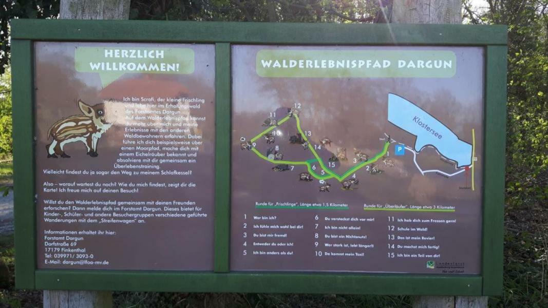 Ferienhaus Paul Am Klostersee, Urlaub Mit Hund Dargun Kültér fotó